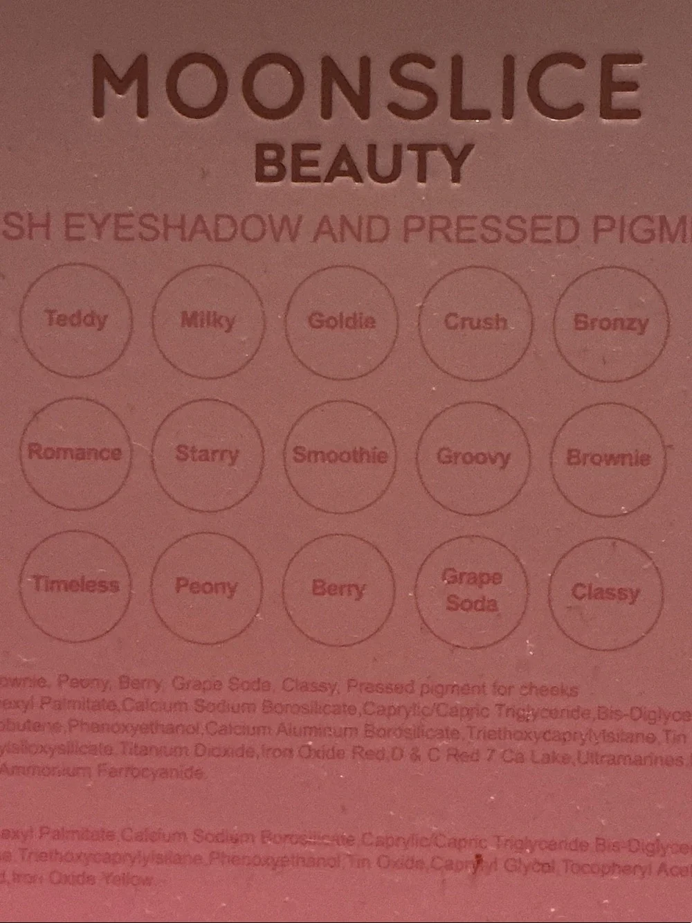 Moonslice Beauty Celestial Crush Eyeshadow and Pressed Pigment Palette